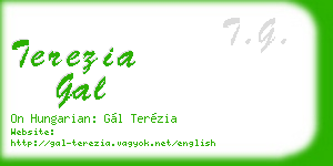 terezia gal business card
