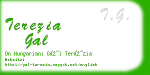 terezia gal business card